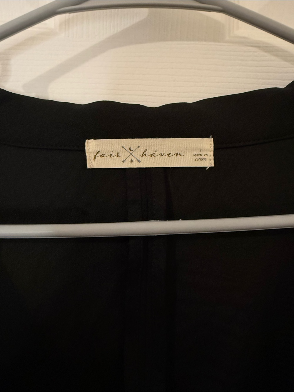 Fair Haven Black White Contrast Trim Blazer Gold Pearl Buttons Vintage Chic - Picture 4 of 5